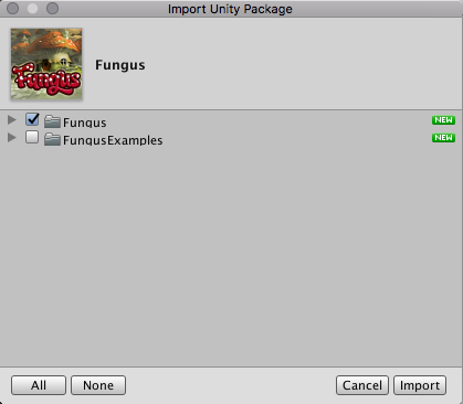 Importing Fungus